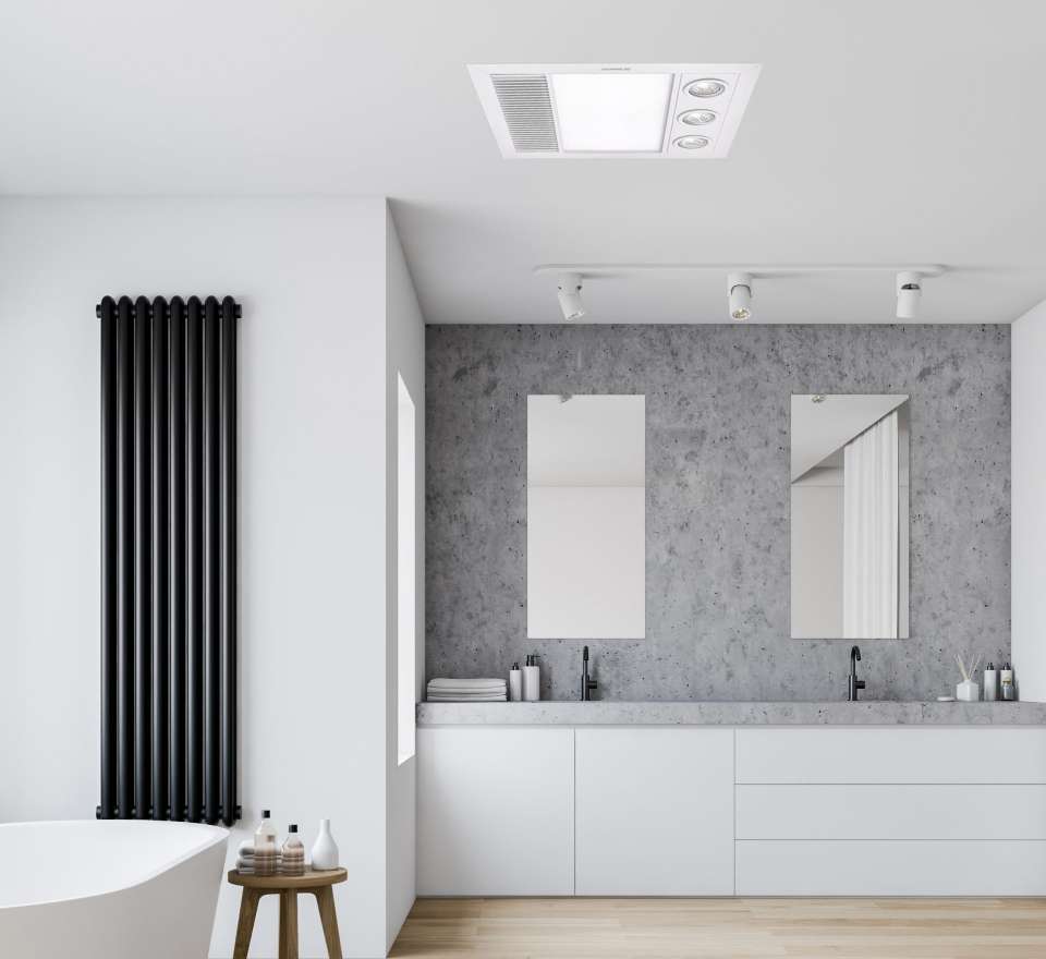 LED Light Bathroom Fan Combination