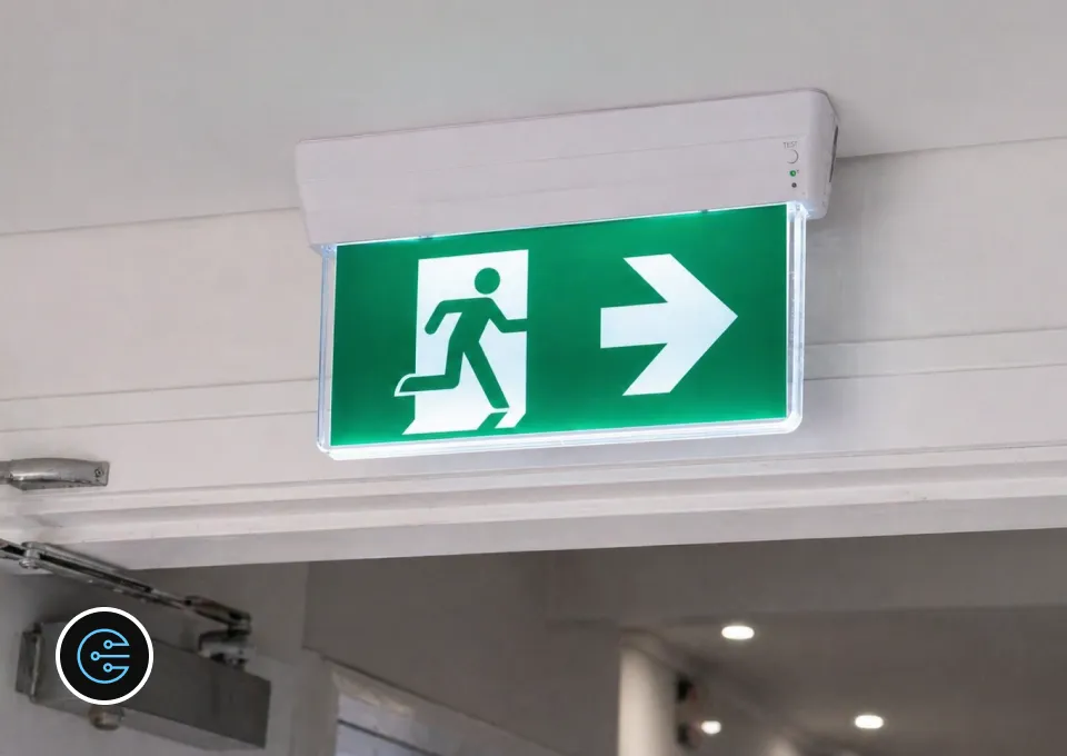 Commercial Project - Emergency Exit Light Installation In Kilsyth By All Electrics Melbourne