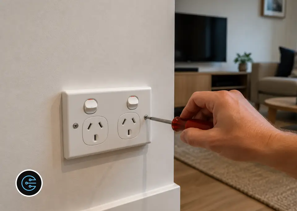 Project - Hallway Double Power Point Installation in Mitcham By All Electrics Melbourne